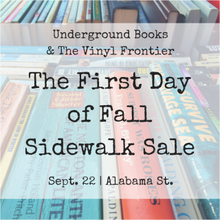 Fall Sidewalk Sale with Underground Books &amp; The Vinyl Frontier