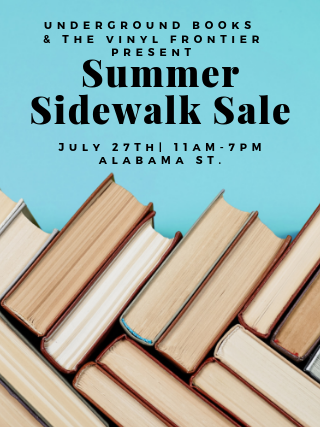 Summer Sidewalk Sale with The Vinyl Frontier