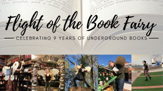 Flight of the Book Fairy for Underground Books' 9th Anniversary