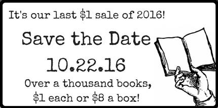 Our Last $1 Book Sidewalk Sale of 2016