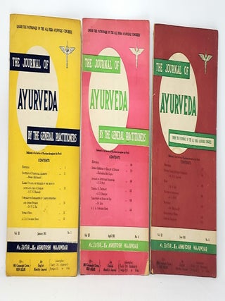 Item #10147 (3 1950s Issues of The Journal of Ayurveda) Volume III, January 1951, No. 1; Volume...