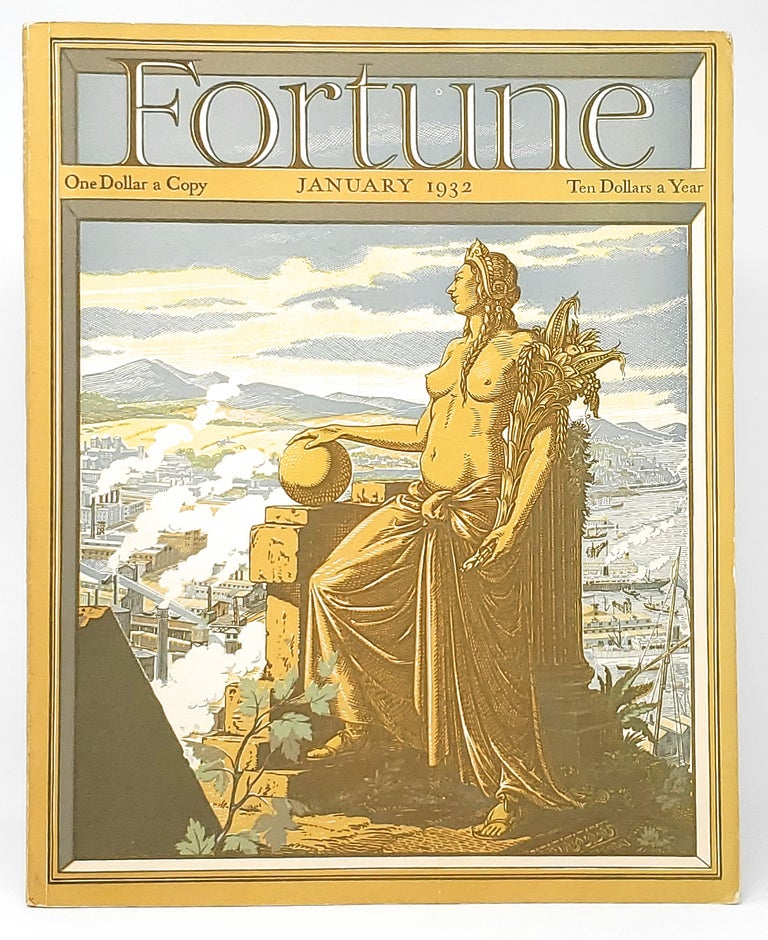 Item #10685 Fortune Magazine (January 1932) Volume V, Number 1. Henry R. Luce, T. M. Cleland, Cover Art.