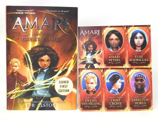 Item #11801 Amari and the Great Game SIGNED FIRST EDITION WITH CHARACTER CARDS. B. B. Alston,...