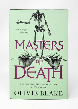 Item #13663 Masters of Death SIGNED FIRST EDITION. Olivie Blake