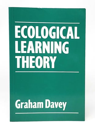 Item #13766 Ecological Learning Theory. Graham Davey
