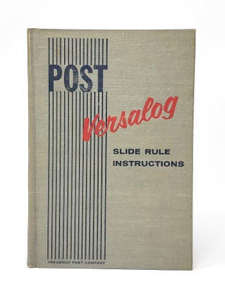 Item #13998 Versalog: Slide Rule Instruction Manual. E. I. Fiesenheiser