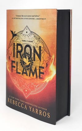Item #14135 Iron Flame FIRST EDITION WITH SPRAYED EDGES. Rebecca Yarros