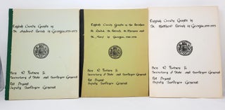 Item #14156 (3 Volume Set) English Crown Grants for Parishes of St. David, St. Patrick, St....