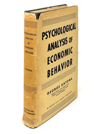 Psychological Analysis of Economic Behavior FIRST EDITION