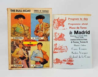 Item #14209 The Bull Fight (1970 Tourist Program for Bull Fight in Madrid with Loose Handbill/Flyer