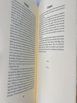 Paradise Lost: A Poem in Twelve Books with Prospectus and Christmas Printing of On the Morning of Christ's Nativity LIMITED EDITION