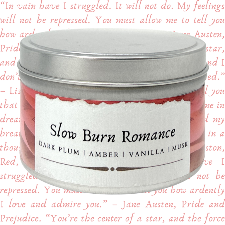 Item #14512 Slow Burn Romance Novel | Literary Candle