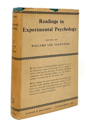 Item #14579 Readings in Experimental Psychology. Willard Lee Valentine, Albert Paul Weiss, Foreword