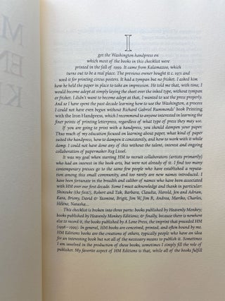 HM = X, Checklist Number III: The First Decade LIMITED EDITION