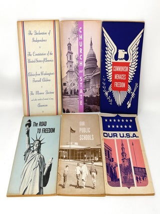 Item #15705 (6 Willard Givens Freemasonry Pamphlets) Communism Menaces Freedom; Our Public...