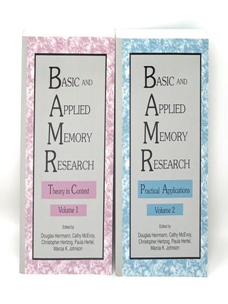 Item #15833 (2 Volume Set) Basic and Applied Memory Research: Theory in Context, Volume 1;...