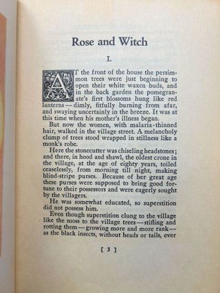 Rose & Witch and Other Stories FIRST EDITION