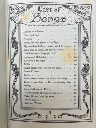 A Book of Old English Love Songs FIRST EDITION