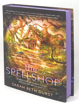 Item #16990 The Spellshop SIGNED FIRST EDITION with SPRAYED EDGES. Sarah Beth Durst