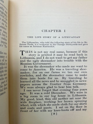 The Life Stories of Undistinguished Americans, As Told by Themselves FIRST EDITION