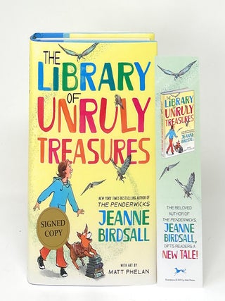 Item #17156 The Library of Unruly Treasures SIGNED FIRST EDITION with PROMOTIONAL BOOKMARK....