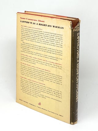 Sappho Was a Right-On Woman: A Liberated View of Lesbianism FIRST EDITION WITH PROVENANCE