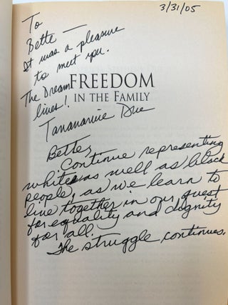 Freedom in the Family: A Mother-Daughter Memoir of the Fight for Civil Rights SIGNED