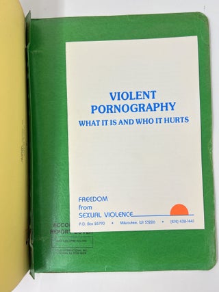 1980s American Feminist Anti-pornography Movement Lot