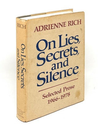 One Lies, Secrets, and Silence: Selected Prose, 1966-1978 FIRST EDITION