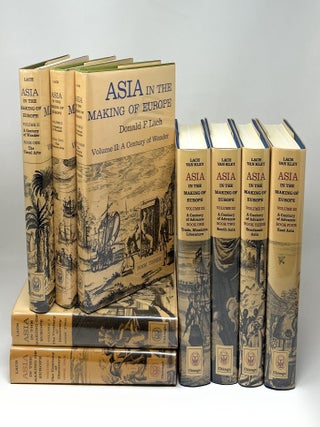 Item #17309 Asia in the Making of Europe (Complete 9 Volume Set). Donald F. Lach, Edwin J. Van Kley