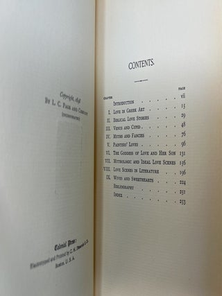 Love in Art FIRST EDITION