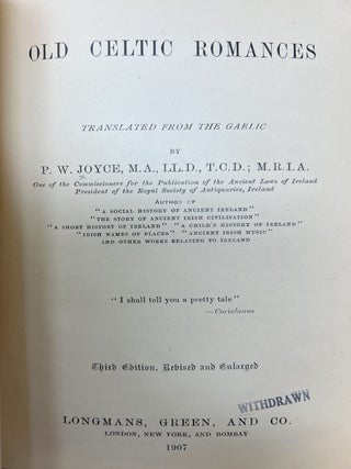 Old Celtic Romances