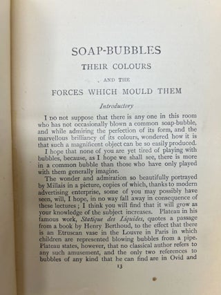 Soap Bubbles: Their Colours and the Forces Which Mould Them (Romance of Science Series)