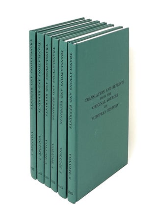 Translations and Reprints from the Original Sources of European History, 6 Volume Set