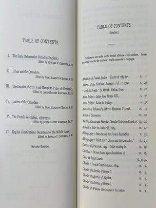 Translations and Reprints from the Original Sources of European History, 6 Volume Set