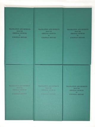 Translations and Reprints from the Original Sources of European History, 6 Volume Set