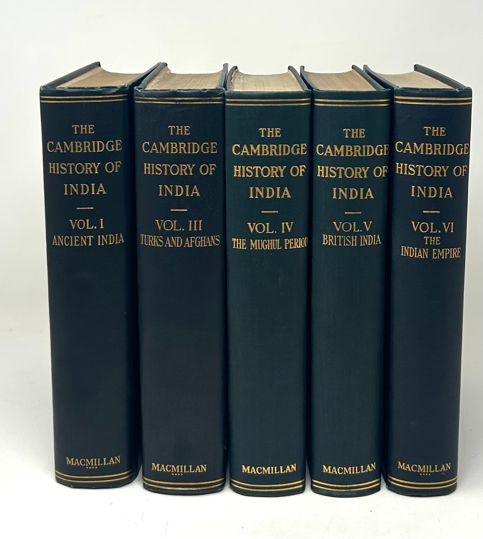 Complete 5 Volume Set The Cambridge History of India: Volume I: Ancient ...
