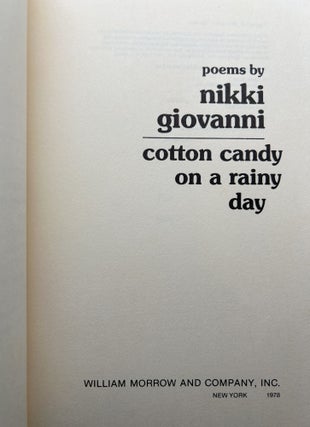 Cotton Candy on a Rainy Day: Poems FIRST EDITION
