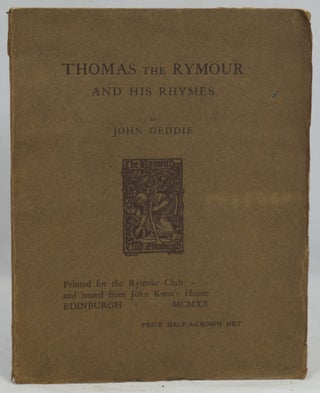Item #1800 Thomas the Rymour and His Rhymes. John Geddie