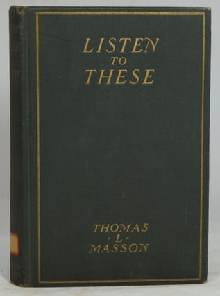 Item #1854 Listen to These. Thomas L. Masson