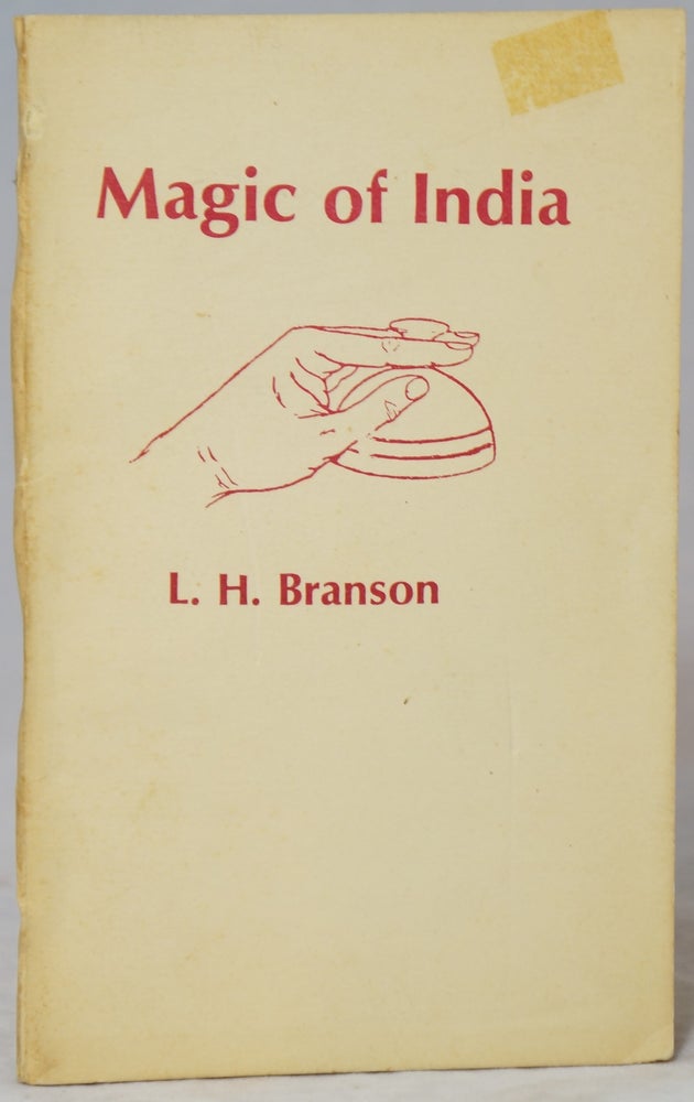 Item #2845 Magic of India (Former Title: Indian Conjuring). L. H. Branson.