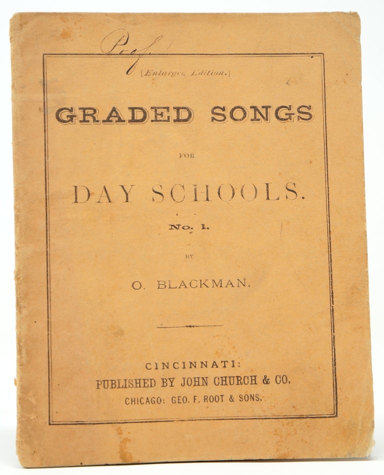 Item #3753 Graded Songs for Day Schools, No. 1. O. Blackman.