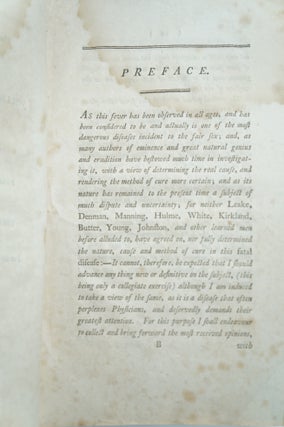An Inaugural Dissertation on the Puerperal Fever. Submitted to the Public Examination of the Faculty of Physic, Under the Authority of the Trustees of Columbia College, in the State of New-York; William Samuel Johnson, LL.D. President: For the Degree of Doctor of Physic on the Fifth Day of May, 1795.