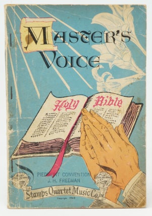Item #4064 [Shape Notes] Master's Voice: Our First 1966 Book for Singing Conventions, Singing...