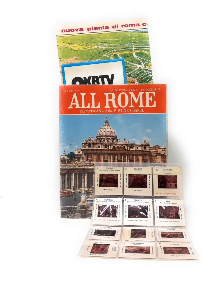 Item #4465 All Rome: The Vatican and Sistine Chapel with fold-out and laid in map, slides, and tourism guide. Eugenio Pucci, Nancy Wolfers Mazzoni, Trans.