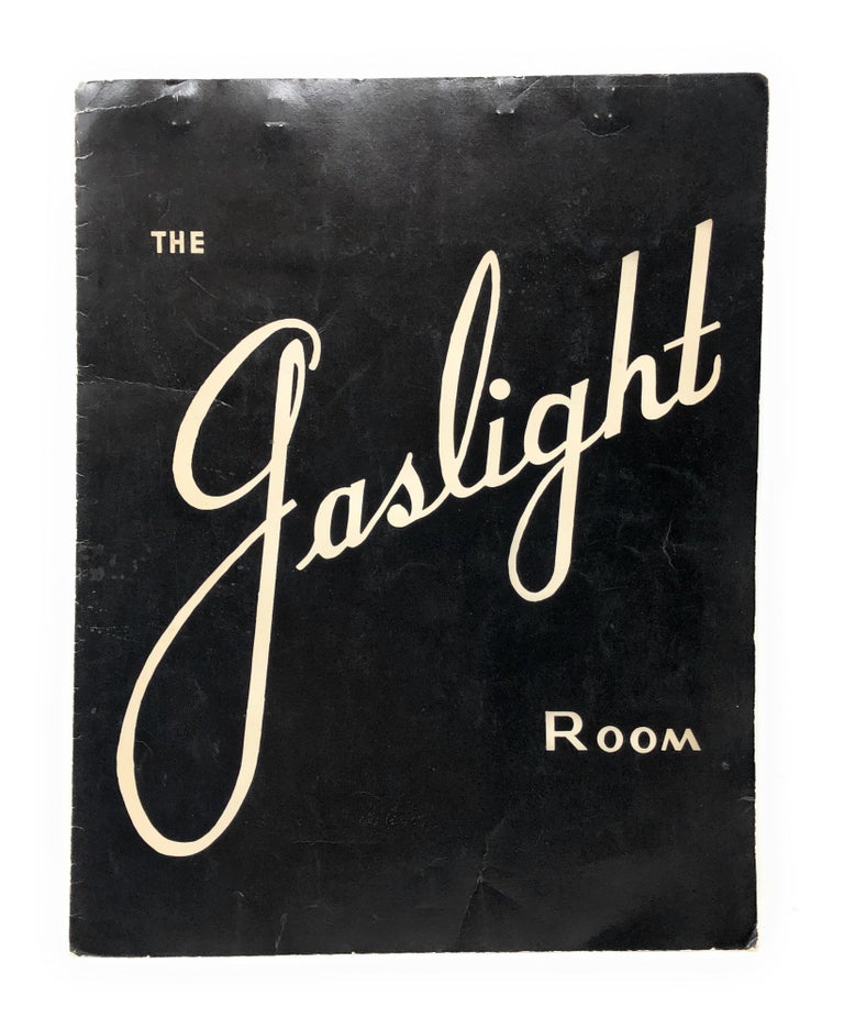 Item #4495 1960s Menu from The Gaslight Room