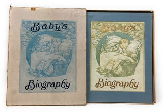 Item #4496 Baby's Biography [Antique Baby Book, Filled Out]. C. M. Burd, Illust