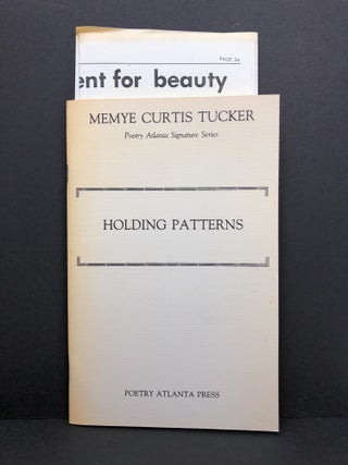 Item #4530 Holding Patterns. Memye Curtis Tucker