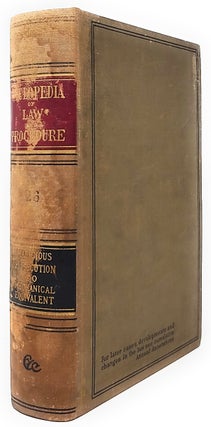 Item #5508 Cyclopedia of Law and Procedure [Volume 26]. William Mack