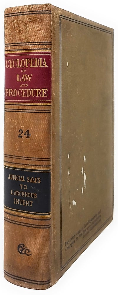 Item #5516 Cyclopedia of Law and Procedure [Volume 24]. William Mack.